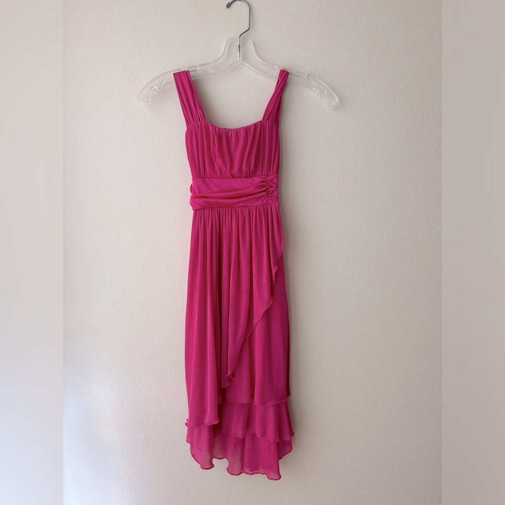 Girls 10 Pink Flowy Dress